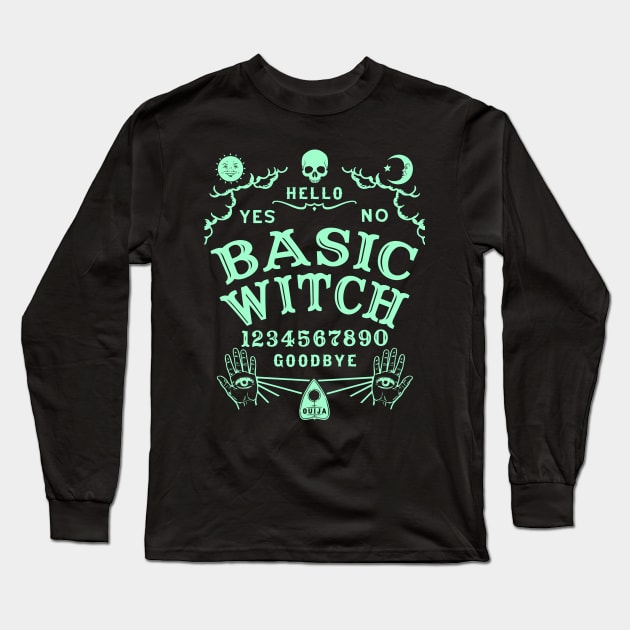 Basic Witch Ouija Board Long Sleeve T-Shirt by ShirtFace